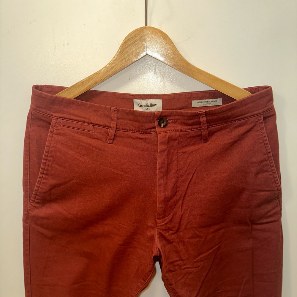 Men's 32x32 Goodfellow Uniquely Colored Slim Chinos - Picture 2 of 7